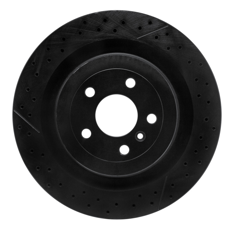 Mercedes-Benz GLE63 AMG S Brake Rotor (1) - Rear - R1 Concepts - Drilled & Slotted - Black - `12-`19 Mercedes-Benz GLE63 AMG S Brake Rotor (1) - Rear - R1 Concepts - Drilled & Slotted - Black - `12-`19